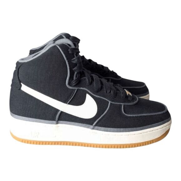 NIKE Air Force 1 High \'07 LV8 \'Black Sail Team Orange\' Sneakers Size 10 main image 5